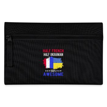 Half French Half Ukrainian - Pencil Case - black - Front