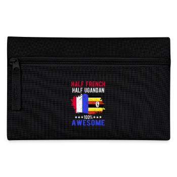 Half French Half Ugandan - Pencil Case - black - Front