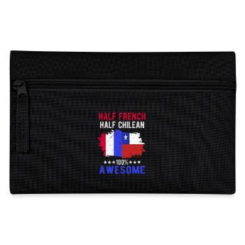 Half French Half Chilean - Pencil Case - black - Front