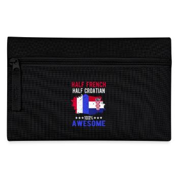Half French Half Croat - Pencil Case - black - Front