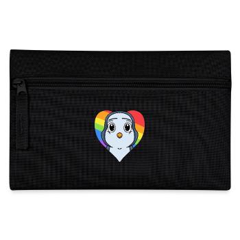 Pinguin Lgbt Regenbogen Farben - Federtasche - Schwarz - Vorne
