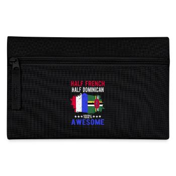 Half French Half Dominican - Pencil Case - black - Front