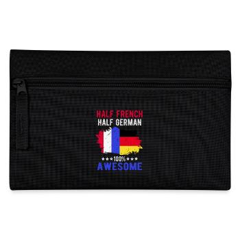 Half French Half German - Pencil Case - black - Front