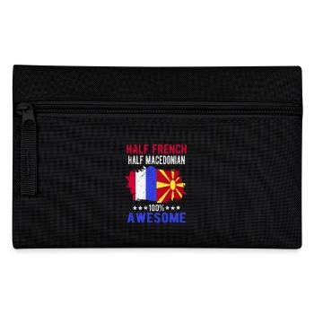 Halb Franzose Halb Makedonier - Federtasche - Schwarz - Vorne