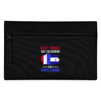 Half French Half Salvadoran - Pencil Case - black - Front