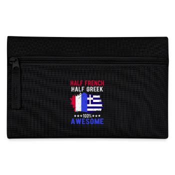 Halb Franzose Halb Grieche - Federtasche - Schwarz - Vorne