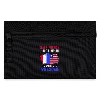 Half French Half Libyan - Pencil Case - black - Front