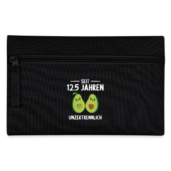Ich übelebte 12.5 Jahre verheiratet Hochzeitstag - Federtasche - Schwarz - Vorne