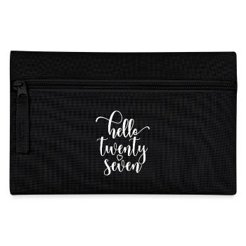 Hello Twenty Seven Cute 27 Years Old Birthday - Pencil Case - black - Front
