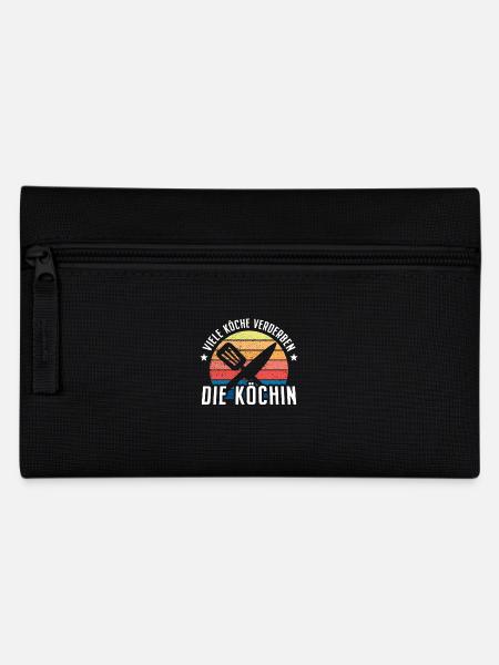 Viele Köche Verderben Die Köchin Küche Kochen Koch - Federtasche - Schwarz