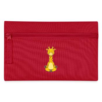 Giraffe Yoga Fitness Meditation - Federtasche - Rot - Vorne