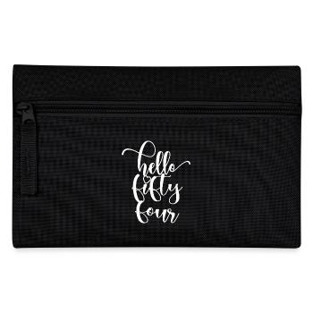 Hello Fifty Four Cute 54 Years Old Birthday - Pencil Case - black - Front