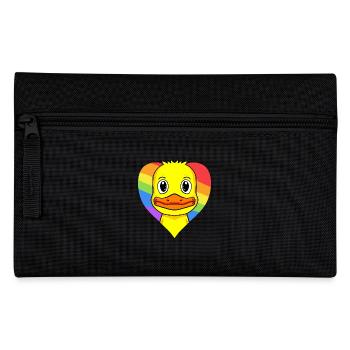 Ente Lgbt Regenbogen Farben - Federtasche - Schwarz - Vorne