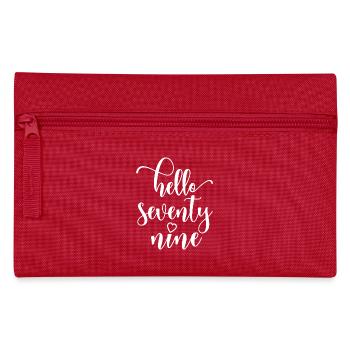Hello Seventy Nine Cute 79 Years Old Birthday - Pencil Case - red - Front