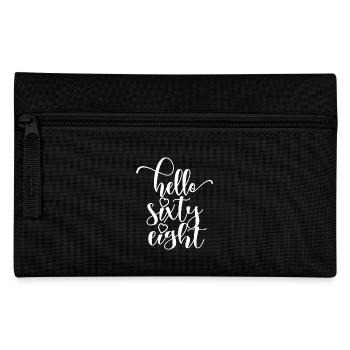 Hello Sixty Eight Cute 68 Years Old Birthday - Pencil Case - black - Front