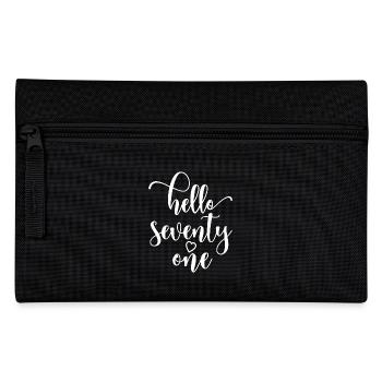 Bonjour Soixante et onze mignons anniversaire de 71 ans - Trousse - noir - Devant