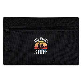 Do Epic Stuff Surfer Surfing Shaka Windsurfer Surf - Pencil Case - black - Front