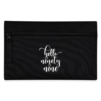 Hello Ninety Nine Cute 99 Years Old Birthday - Pencil Case - black - Front