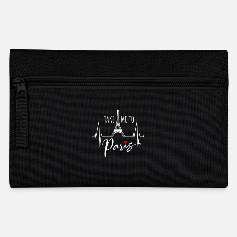 Emmenez-moi à Paris Heartbeat Tour Eiffel France - Trousse - noir