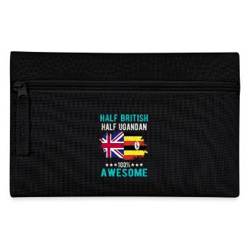 Half British Half Ugandan - Pencil Case - black - Front
