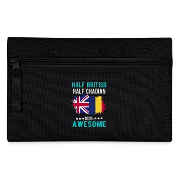 Half British Half Chader - Pencil Case - black - Front