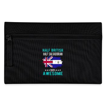 Half British Half Salvadoran - Pencil Case - black - Front