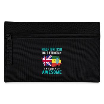 Half British Half Ethiopian - Pencil Case - black - Front