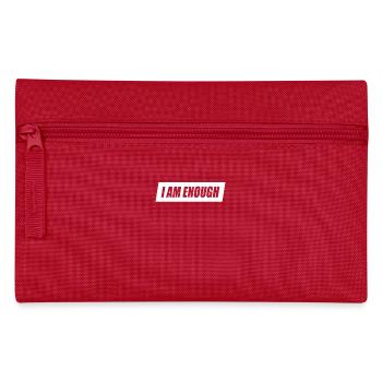 I am enough I am enough affirmation mindfulness - Pencil Case - red - Front