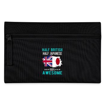 Half British Half Japanese - Pencil Case - black - Front