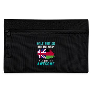 Half British Half Malawi - Pencil Case - black - Front