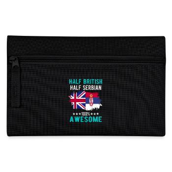 Mi-Britannique, mi-serbe - Trousse - noir - Devant