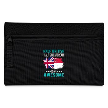 Halb Brite Halb Singapurer - Federtasche - Schwarz - Vorne
