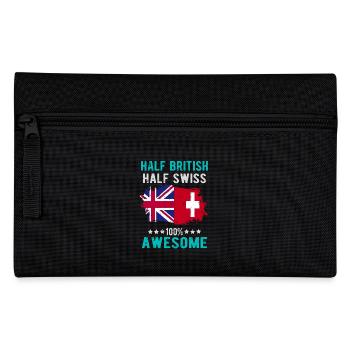 Halb Brite Halb Schweizer - Federtasche - Schwarz - Vorne