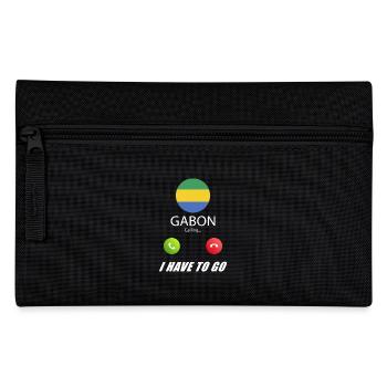 Gabon calls lusiger flags saying - Pencil Case - black - Front