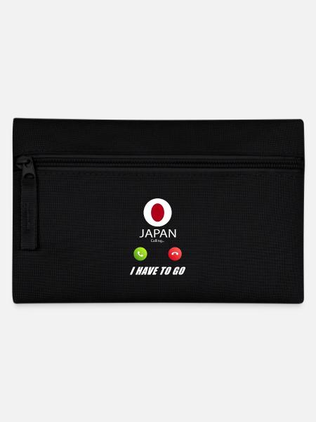 Japan calls lusiger flags saying - Pencil Case - black
