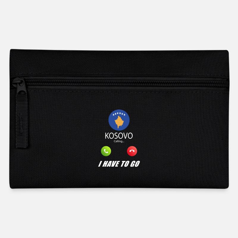 Le Kosovo appelle les drapeaux lusiger slogan - Trousse - noir
