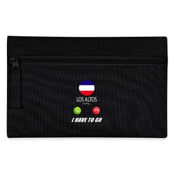Los Altos calls lusiger flags saying - Pencil Case - black - Front
