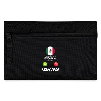 Mexico calls lusiger flags saying - Pencil Case - black - Front