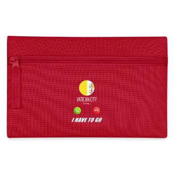 Vatican City calls lusiger flags saying - Pencil Case - red - Front