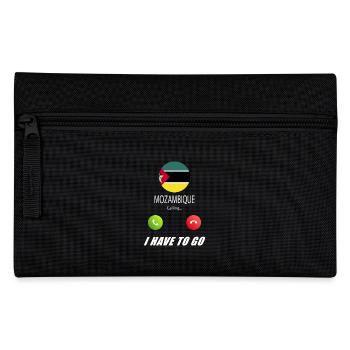 Mozambique calls to Lusiger flags - Pencil Case - black - Front