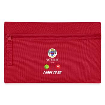 Saint Barthélemy calls lusiger flags saying - Pencil Case - red - Front