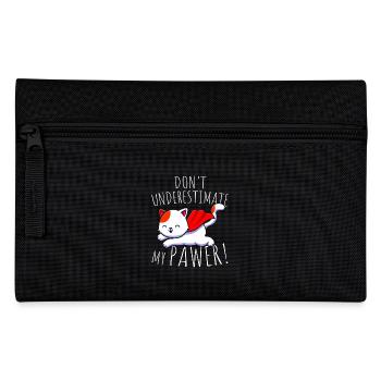 Les chats ne sous-estiment pas mon pawer Pun Cat - Trousse - noir - Devant