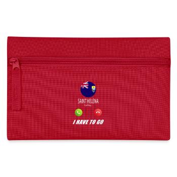 Saint Helena calls on Lusiger flags saying - Pencil Case - red - Front