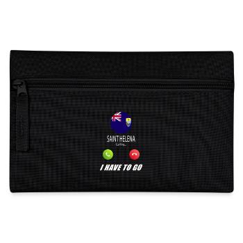 Saint Helena calls on Lusiger flags saying - Pencil Case - black - Front