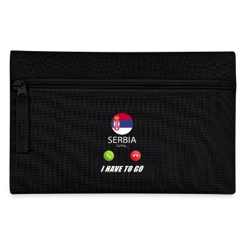 La Serbie appelle les drapeaux lusiger slogan - Trousse - noir - Devant
