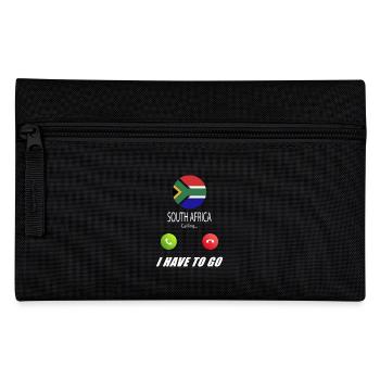 South Africa calls lusiger flags slogan - Pencil Case - black - Front