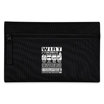 Wirt Spruch lustig - Federtasche - Schwarz - Vorne