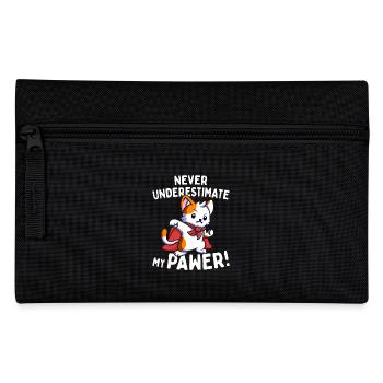 Les chats ne sous-estiment jamais mon pawer Pun Cat - Trousse - noir - Devant