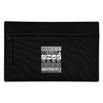 Innenarchitekt Spruch lustig - Federtasche - Schwarz - Vorne