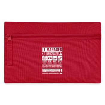 IT Manager Spruch lustig - Federtasche - Rot - Vorne